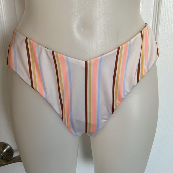 BILLABONG REVERSIBLE FEELING SUNNY FIJI CHEEKY COVERAGE SWIM BIKINI BOTTOM XL/14 - Picture 8 of 10